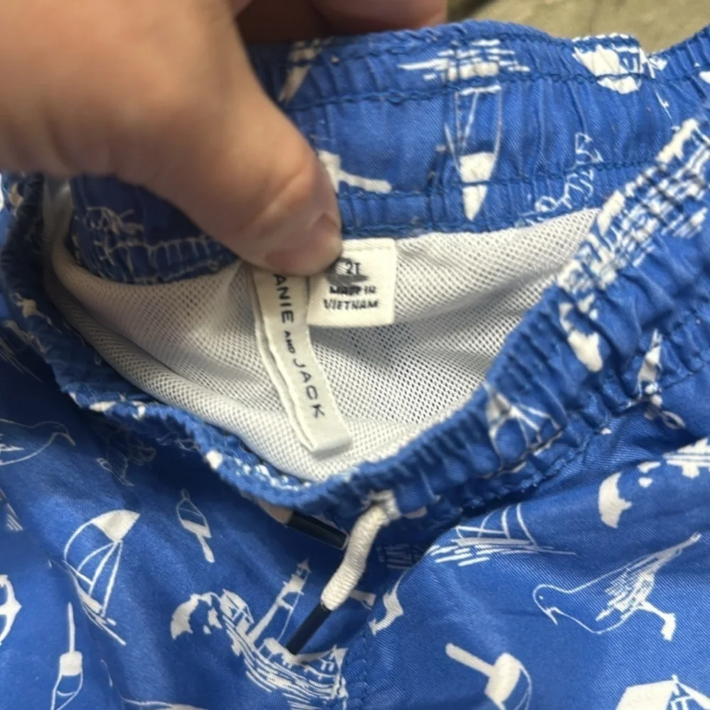 EUC Janie & Jack Nautical Swim Trunks 2T